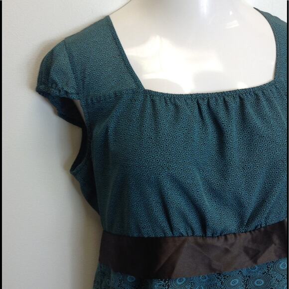 Apt. 9 Cap Sleeve Career Casual Sheer Overlay Top Y2K Style - Picture 2 of 8